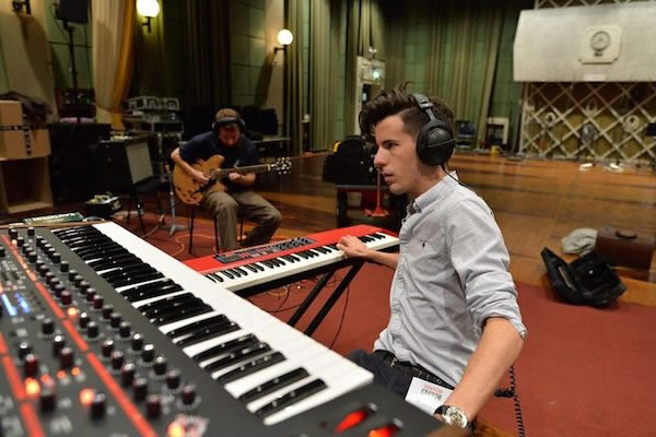 Alex and Pete Lee at BBC Maida Vale studios