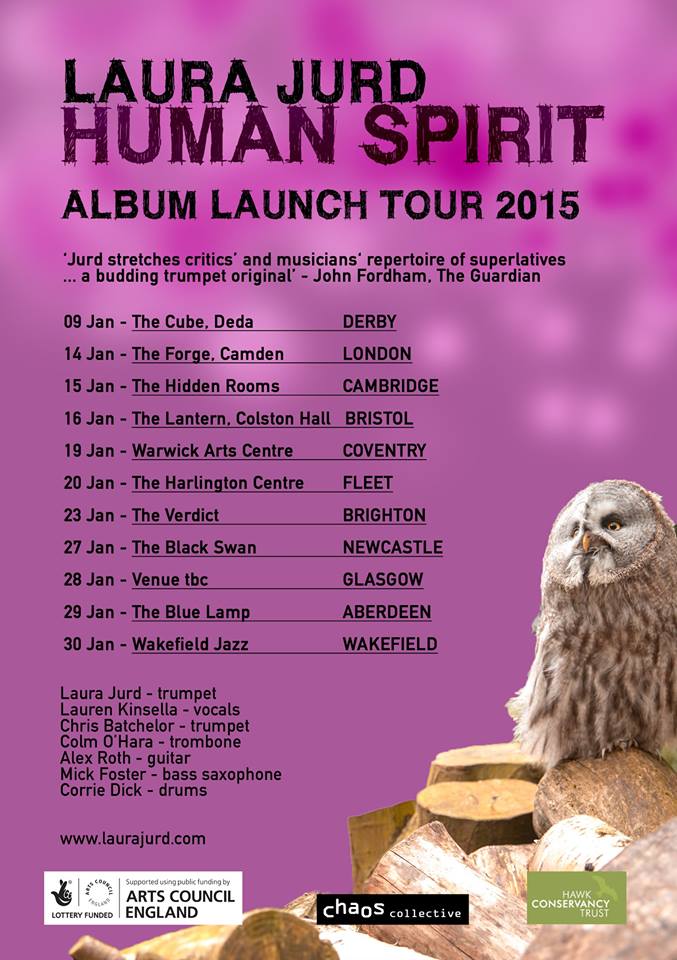 Laura Jurd Human Spirit UK tour dates Alex Roth Music